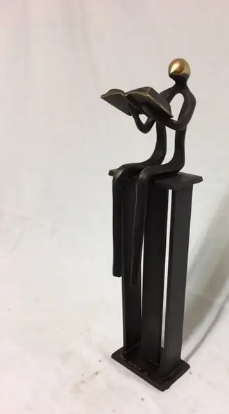De lezer, Brons, 35 cm