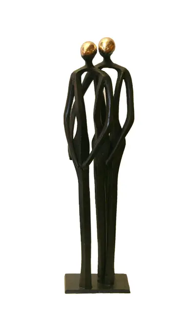 Koppel, Brons, hoogte 45 cm