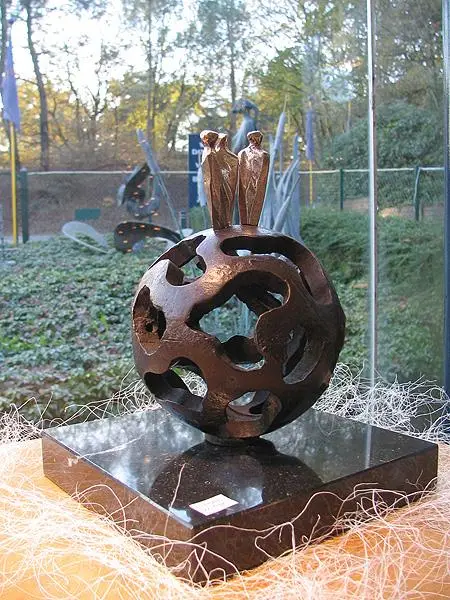 Samenwerking, Brons, hoogte 20 cm