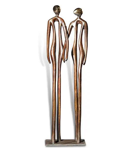 Hand in hand, Brons, 57 × 16 cm
