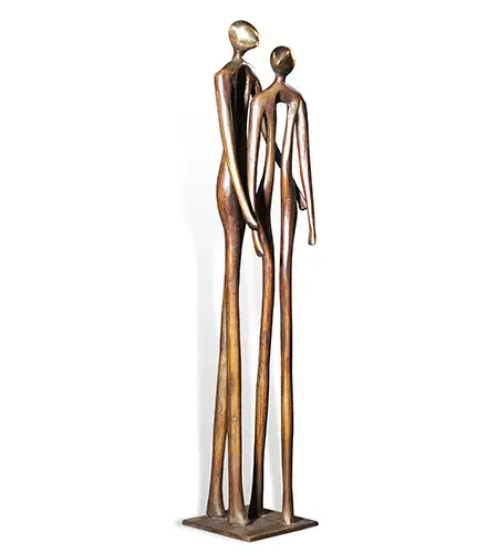 Verliefd koppel, Brons 56 × 11 cm