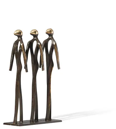 Samenwerking, Brons, 30 × 16 cm
