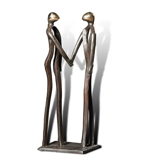 De ontmoeting, Brons 30 × 10 cm