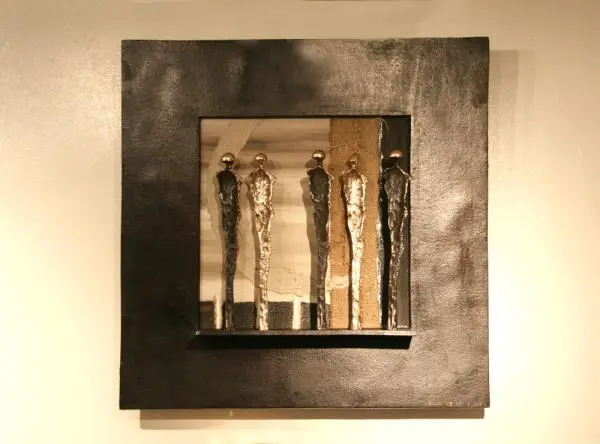 Samenwerking, Brons, 40 × 40 cm