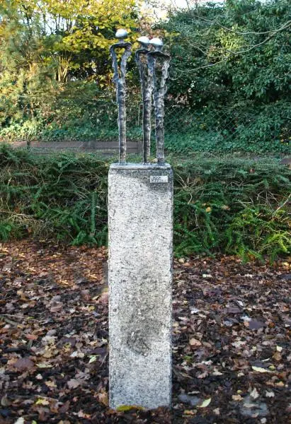 Samenwerking, Aluminium, hoogte 1m30