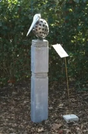 Pelikaan, Aluminium, hoogte 40 cm