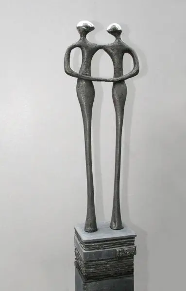 Verbondenheid, Aluminium, hoogte 70 cm