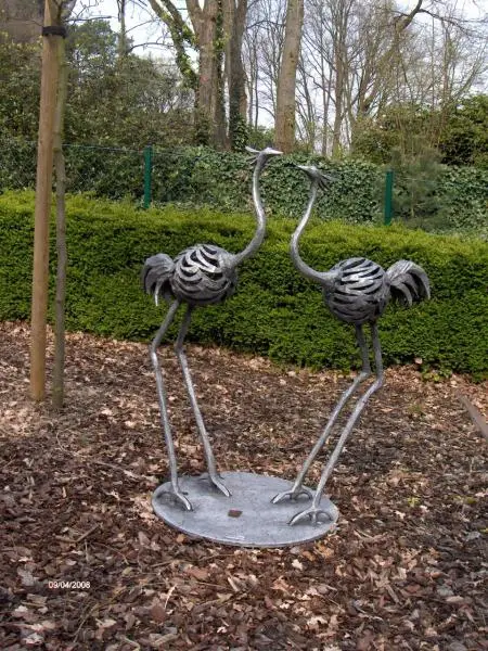 Kraanvogels, Aluminium, hoogte 1m50