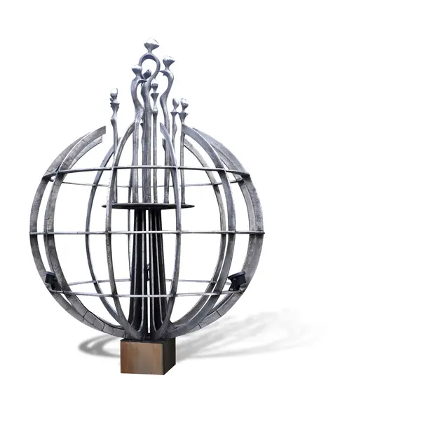 Ons eigen plek op de wereld, Aluminium Ø 200 × 250 cm