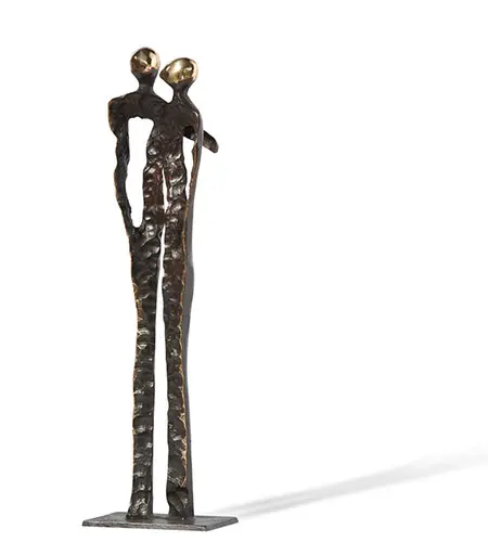 Verliefd koppel, Brons 39 × 10 cm