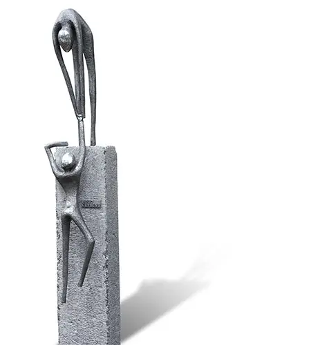 Helpende hand, Aluminium 80 × 25 cm