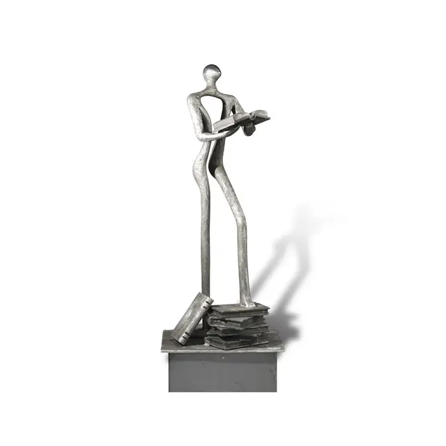 Boekenwurm, Aluminium 150 × 52 cm