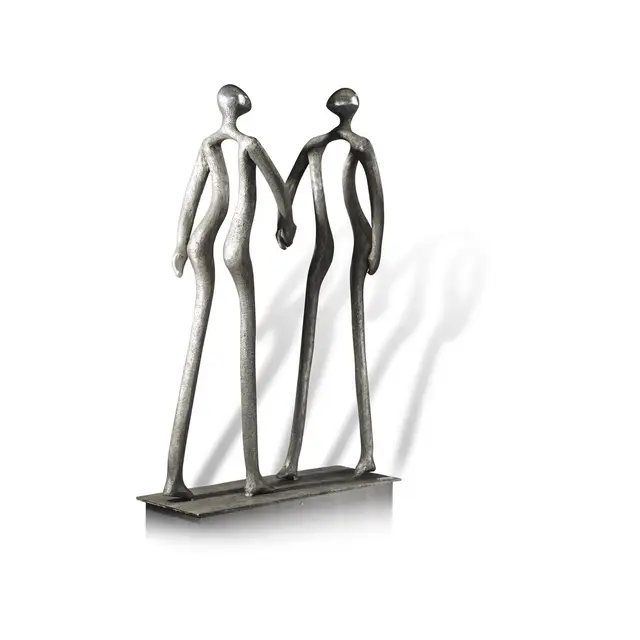De ontmoeting, Aluminium 120 × 70 cm