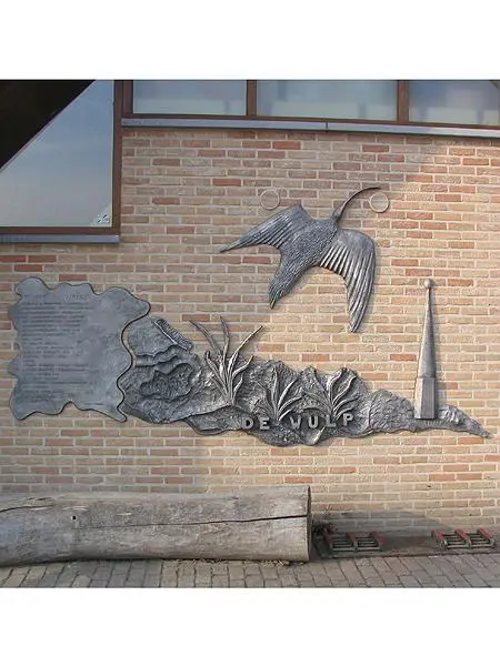 De Wulp, Aluminium, 3 × 1,5 m