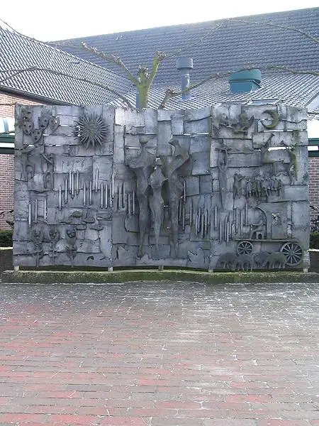 Paneel Stad Hamont, Aluminium, 6 × 3 m