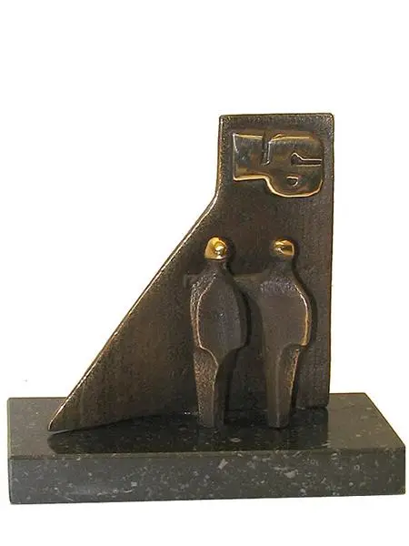 Relatiegeschenk, Brons, hoogte 30 cm